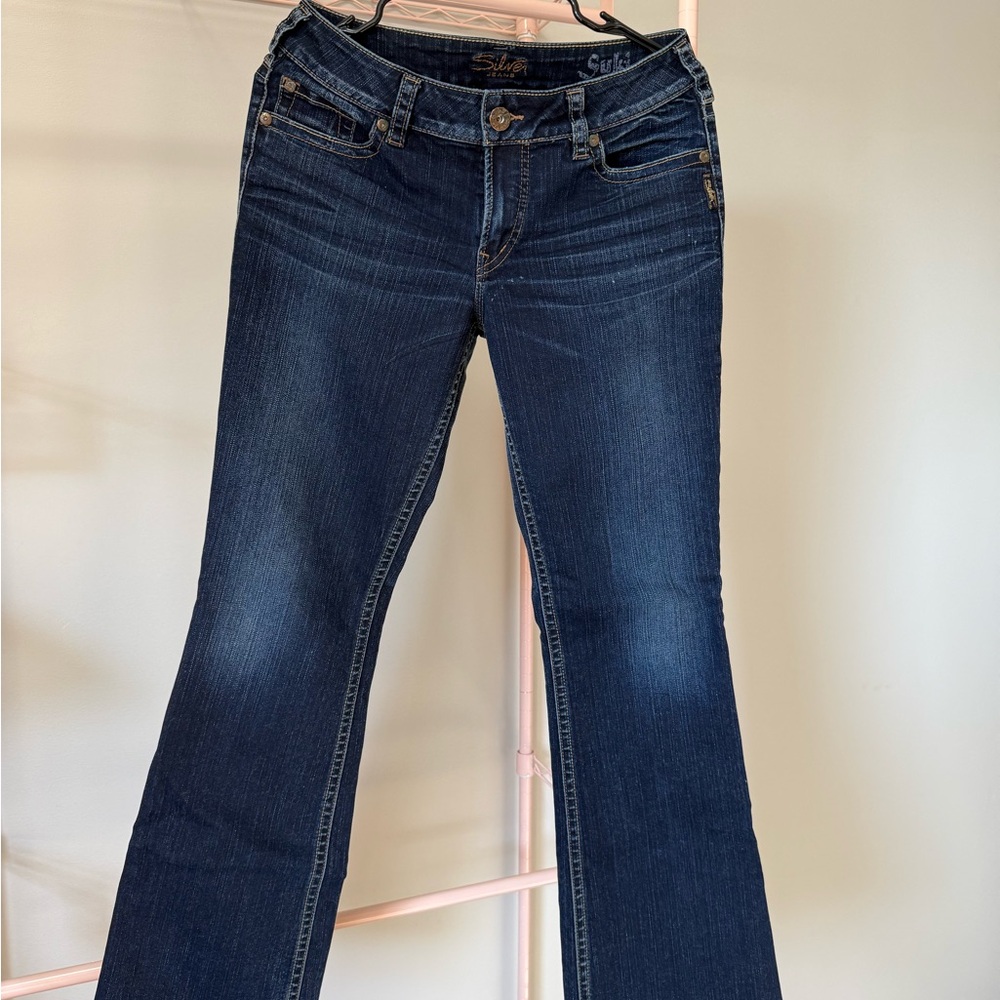Silver Jeans Dark Blue Flare Women's Jeans